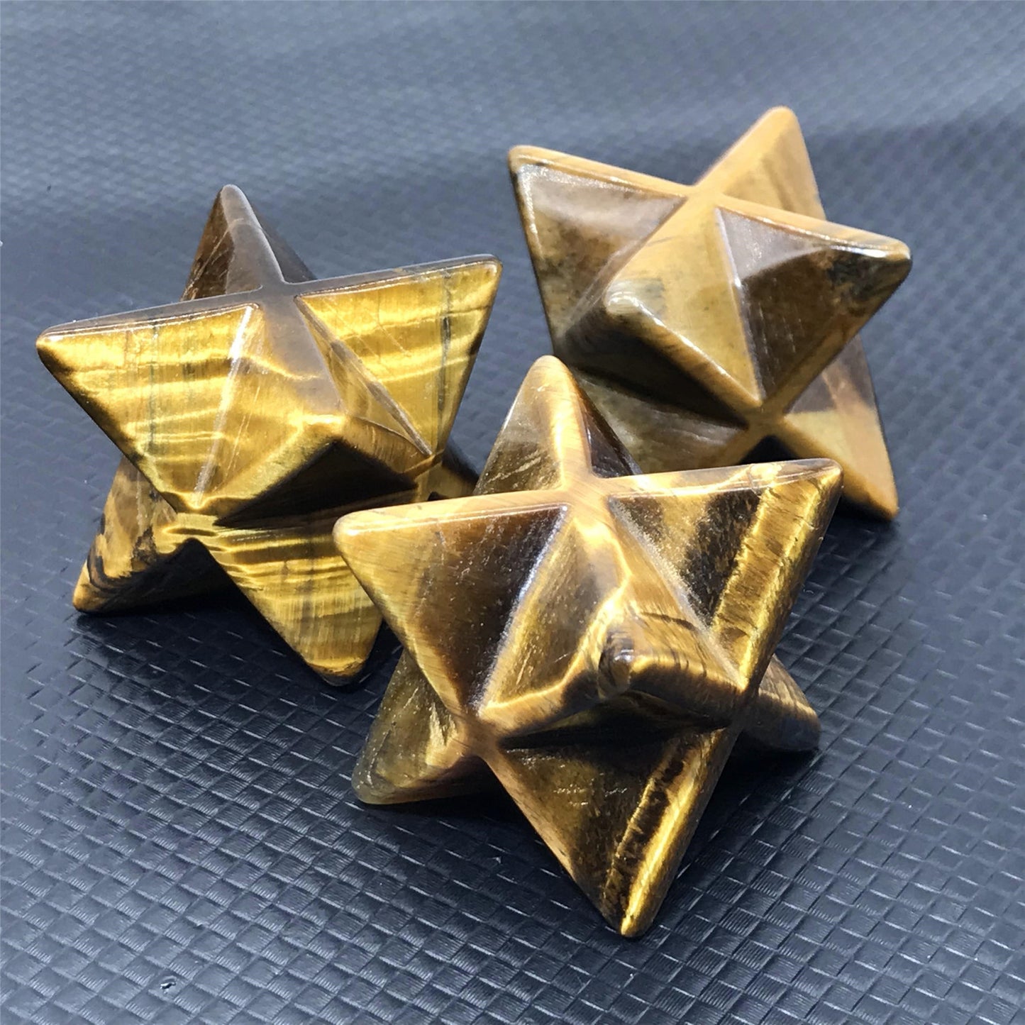 Tiger Eye Stone Merkabah Star