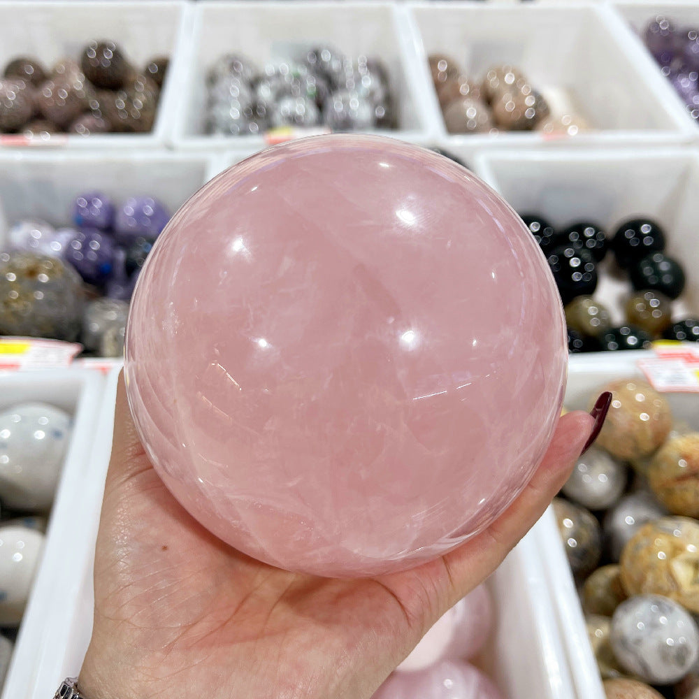 High Grade-Natural Pink Crystal Spheres!Beautiful!!!