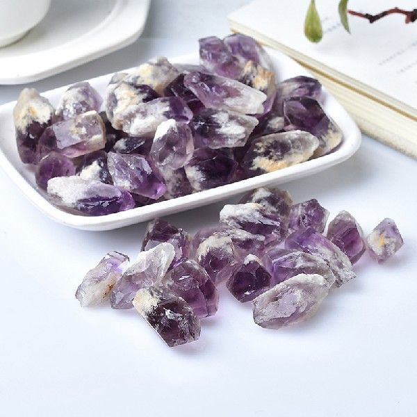 5PC Natural Amethyst Quartz Cluster Crystals