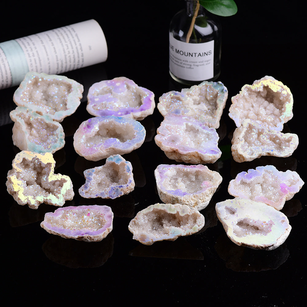 Natural White Crystal Rough Ore Agate