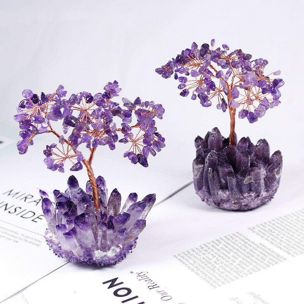 Natural Amethyst Flower Tree