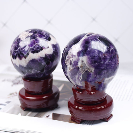 Natural Dream Amethyst Sphere's!!So Beautiful!!