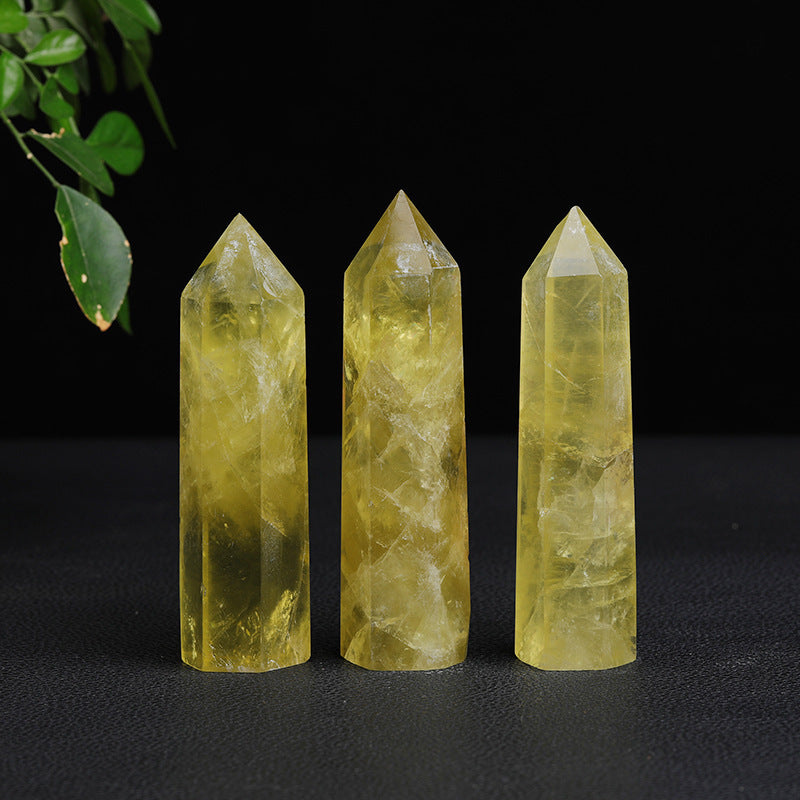 Single-pointed Hexagonal Prism Citrine Rough Stone