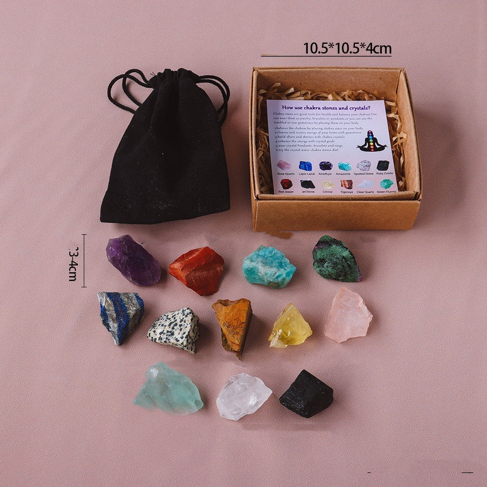 Natural Raw Crystal Boxed Gift Set!!