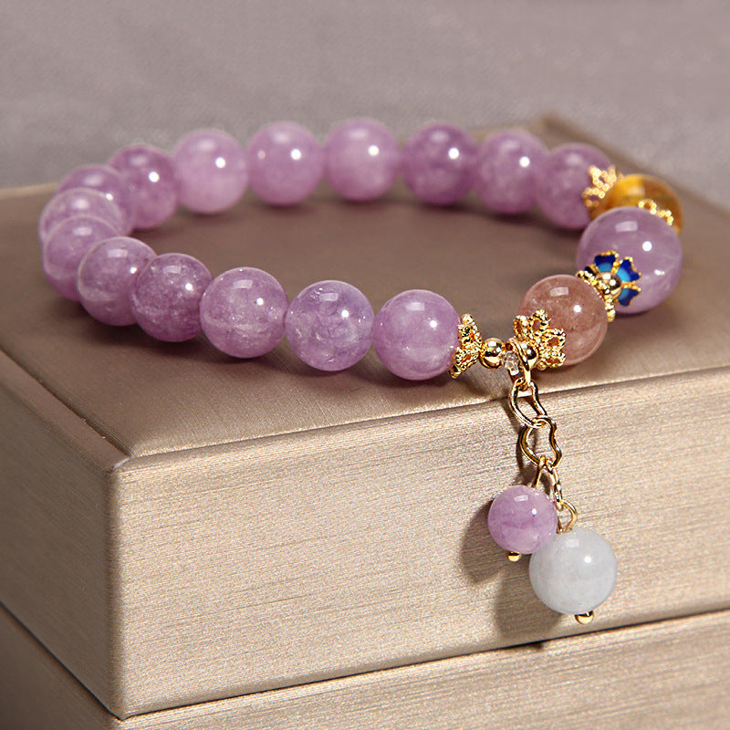 Natural Amethyst Bracelet!So Beautiful!Great gift idea for her!