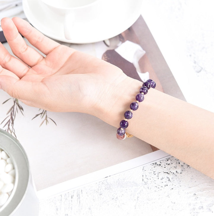 Natural amethyst bracelet