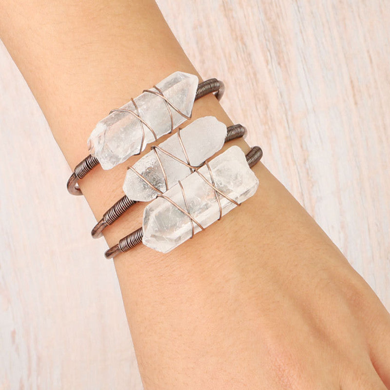 Beautiful Natural Crystal Bracelet!!