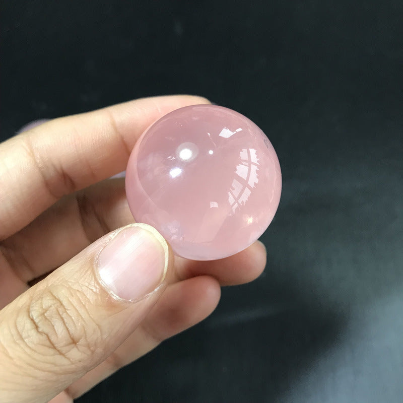 Natural Pink Crystal Sphere's