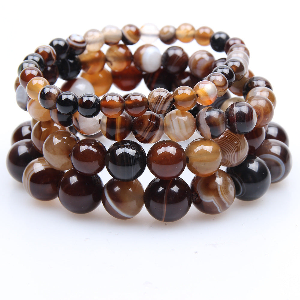 Coffee Agate Natural Gem Bracelet