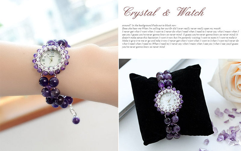 Amethyst ladies watch