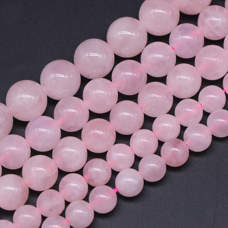 Pink Powder Crystal Loose Round Beads!