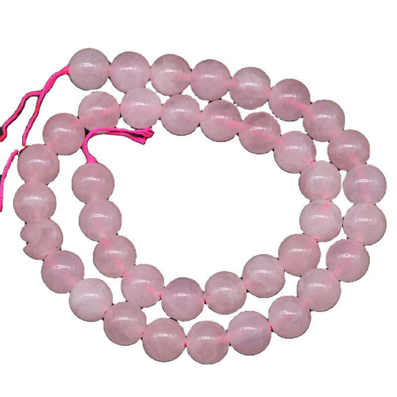 Pink Powder Crystal Loose Round Beads!