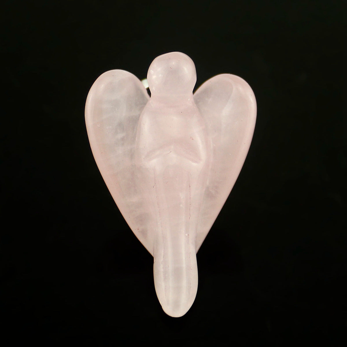 Natural Pink Crystal - Angel Pendant