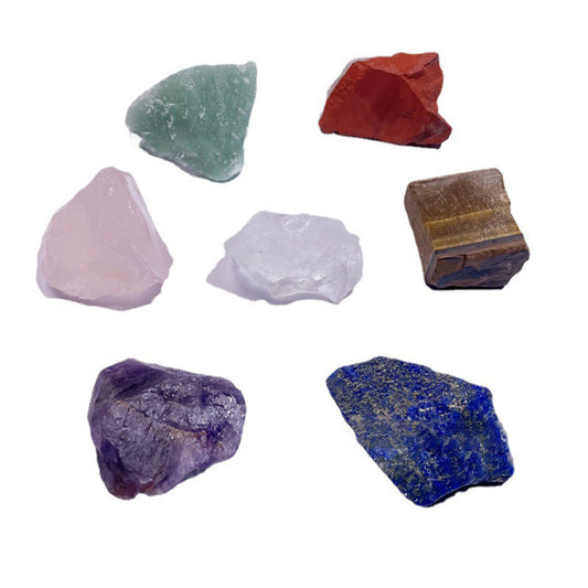 Seven Chakra Natural Crystal Rough Stones