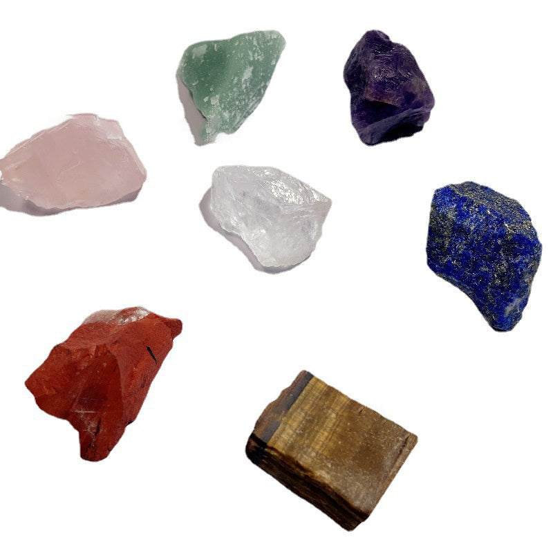 Seven Chakra Natural Crystal Rough Stones