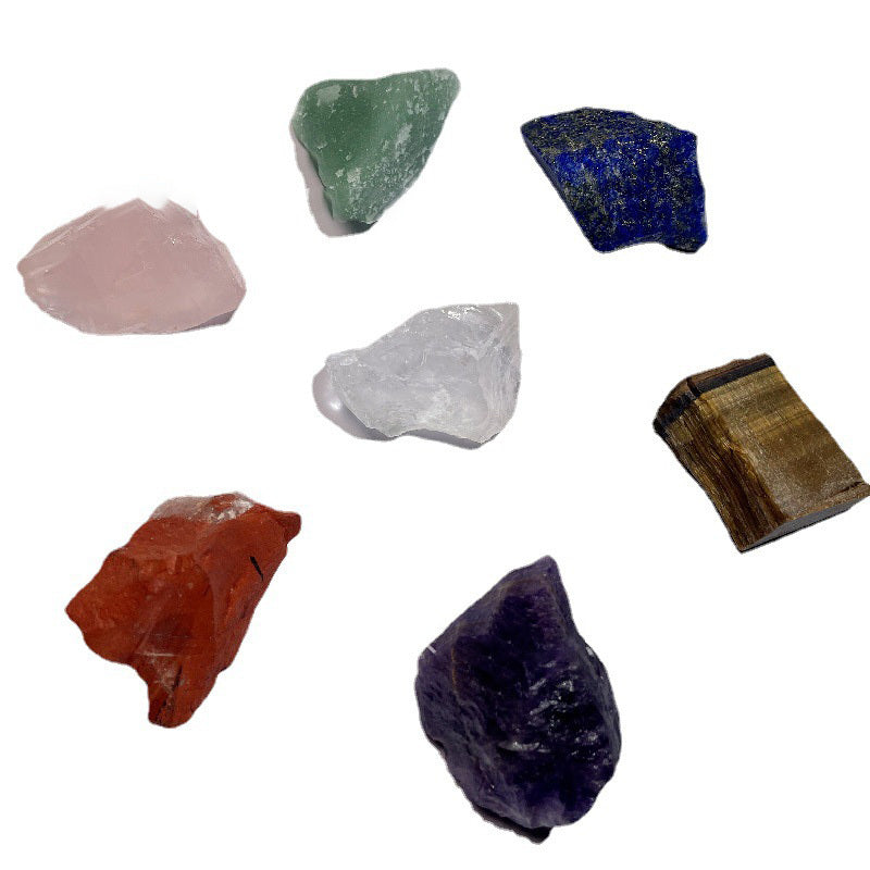 Seven Chakra Natural Crystal Rough Stones