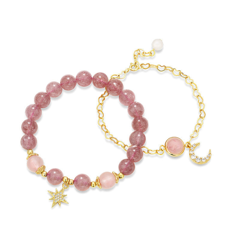 Strawberry Crystal Crystal Bracelet Women