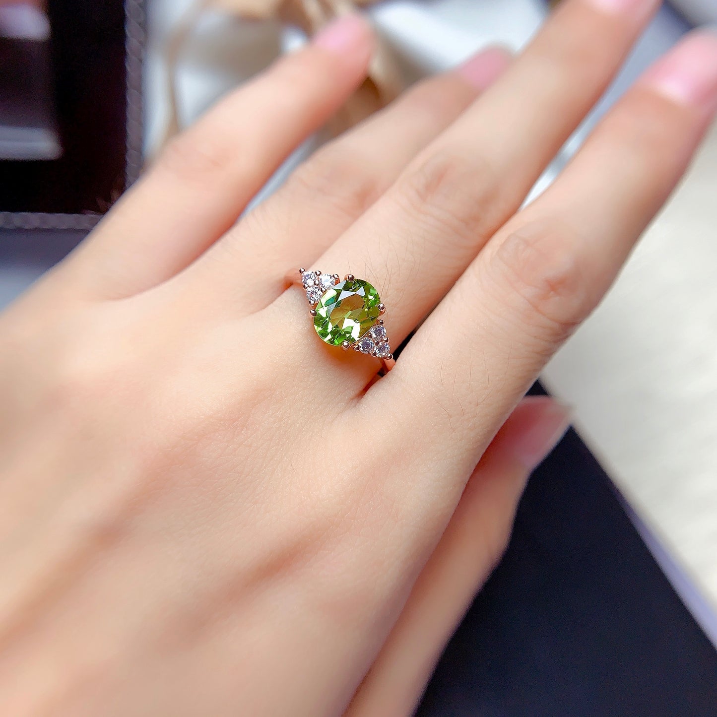 The New Peridot Ring Crystals Are Full Of Fire