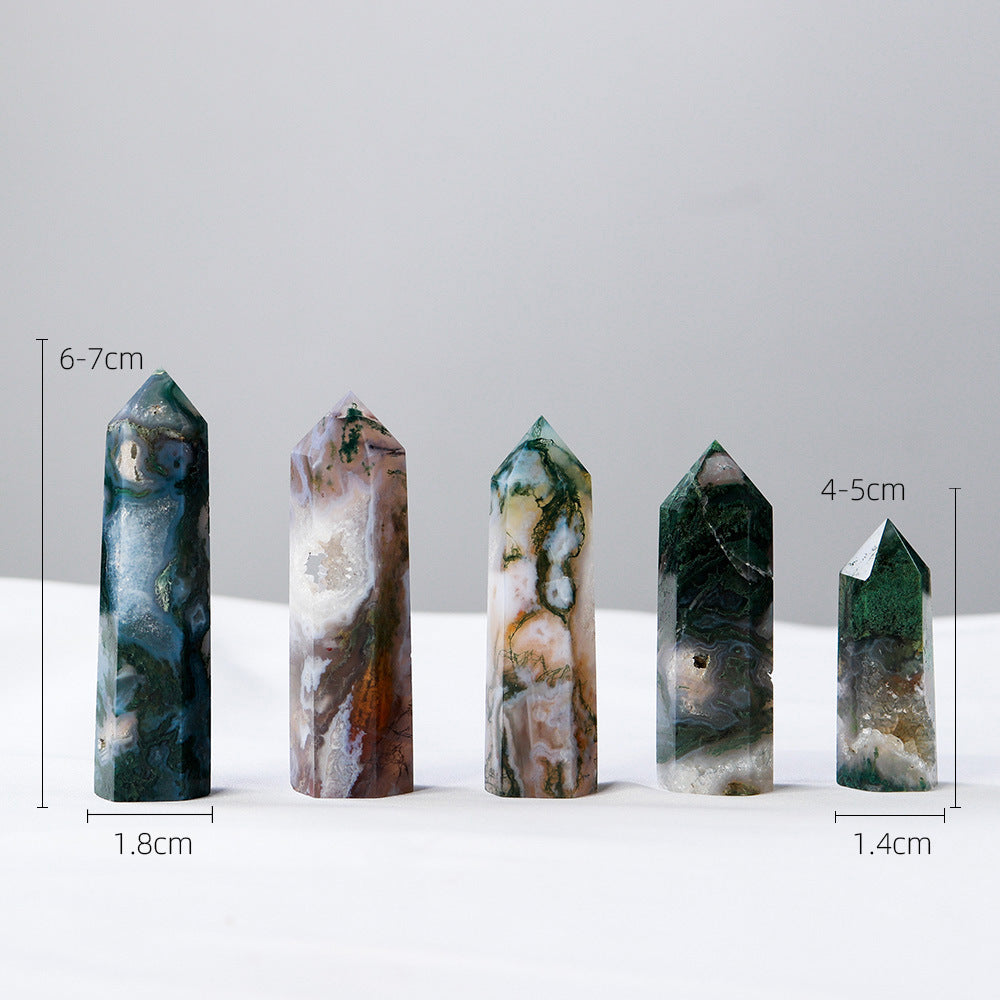 Natural Crystal Agate Columns