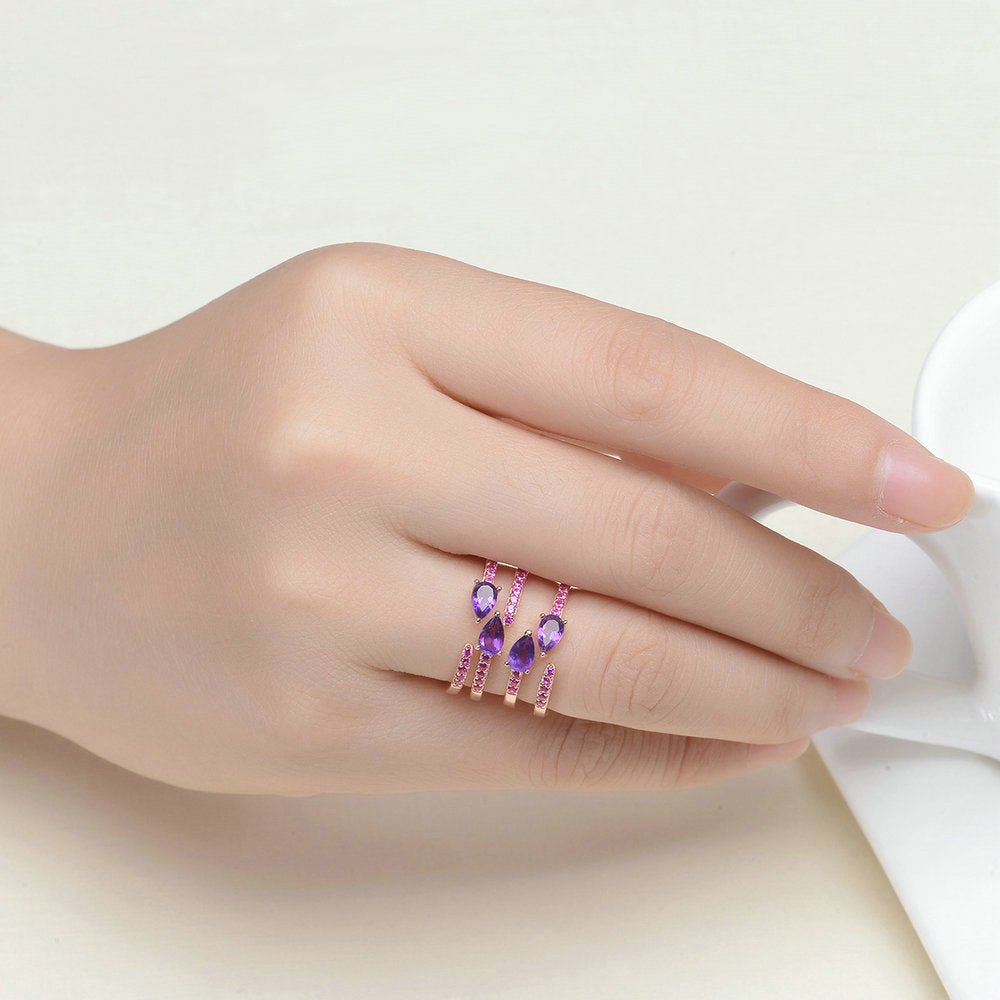 Natural Amethyst Ring