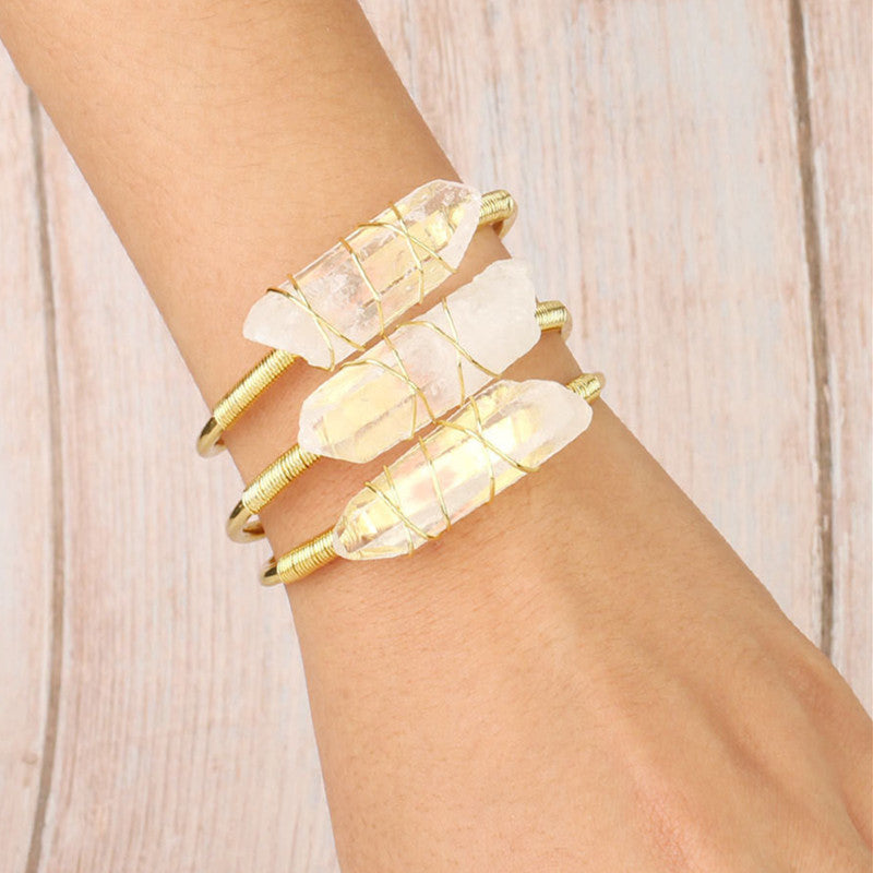 Beautiful Natural Crystal Bracelet!!