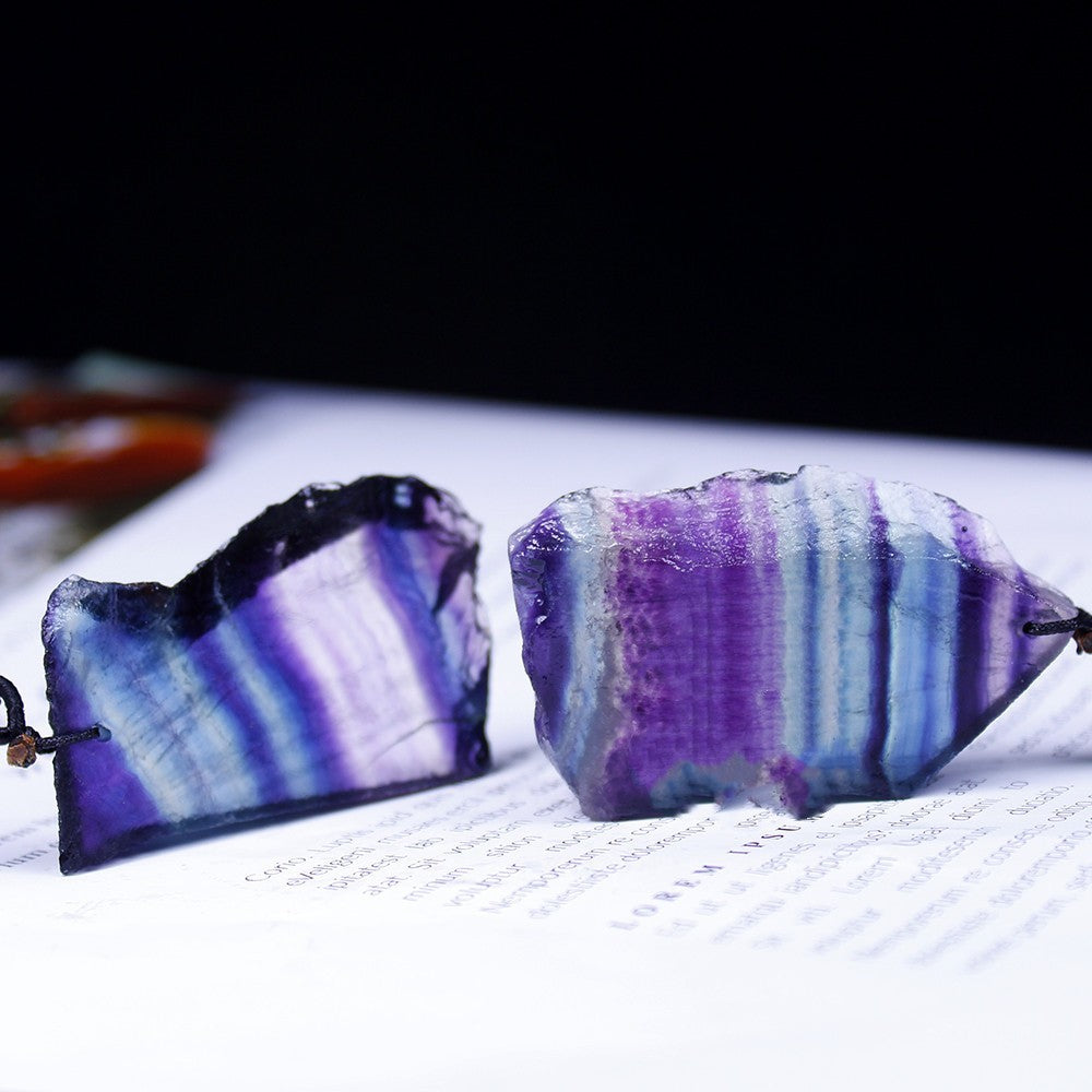 Natural Crystal Rainbow Stripe Fluorite