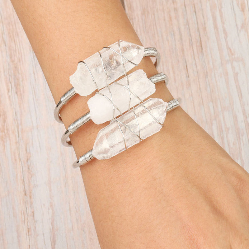 Beautiful Natural Crystal Bracelet!!