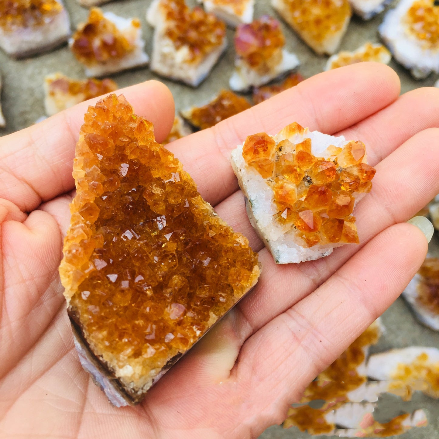 Natural Citrine Cluster