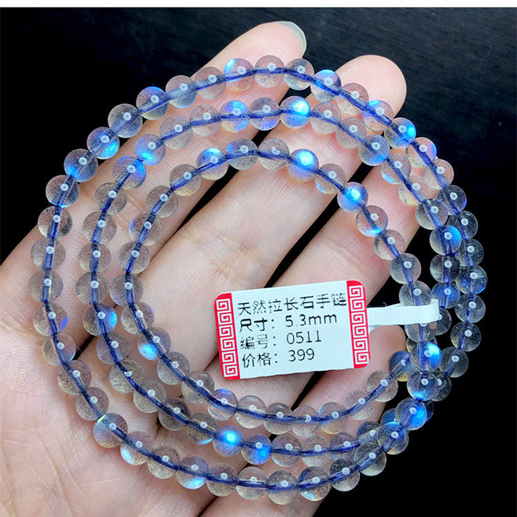 Luxury great quality Moonstone Strong Royal Blue Color Crystal Bracelet