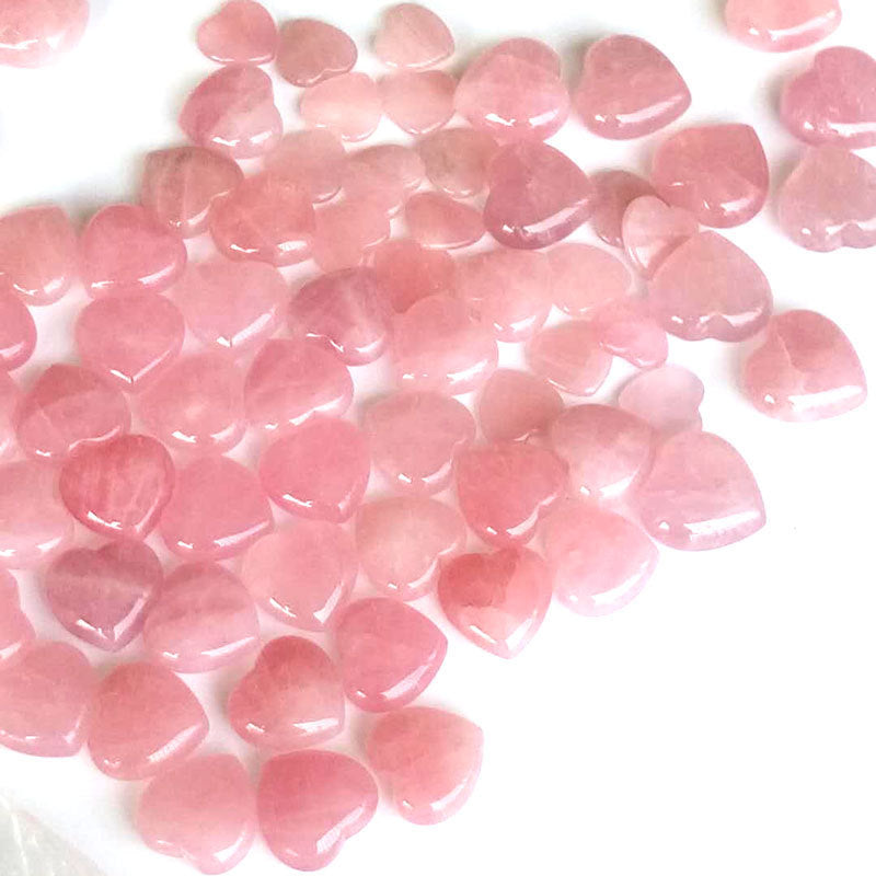 Heart-shaped pink crystals