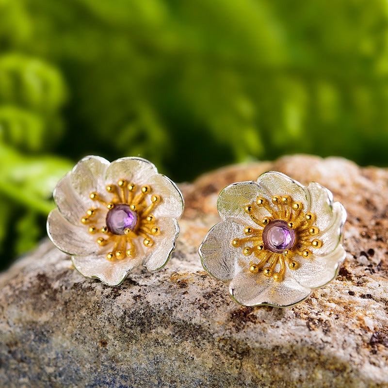 Peridot stud earrings