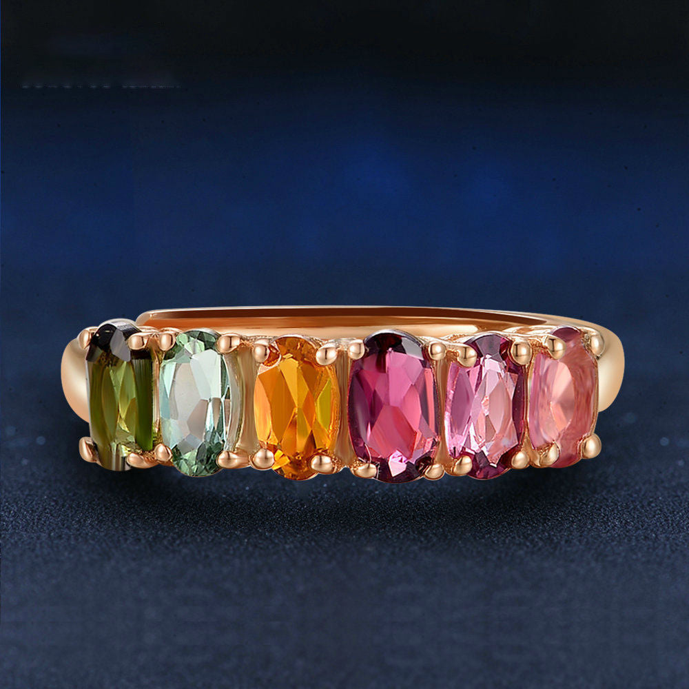 Tourmaline color ring