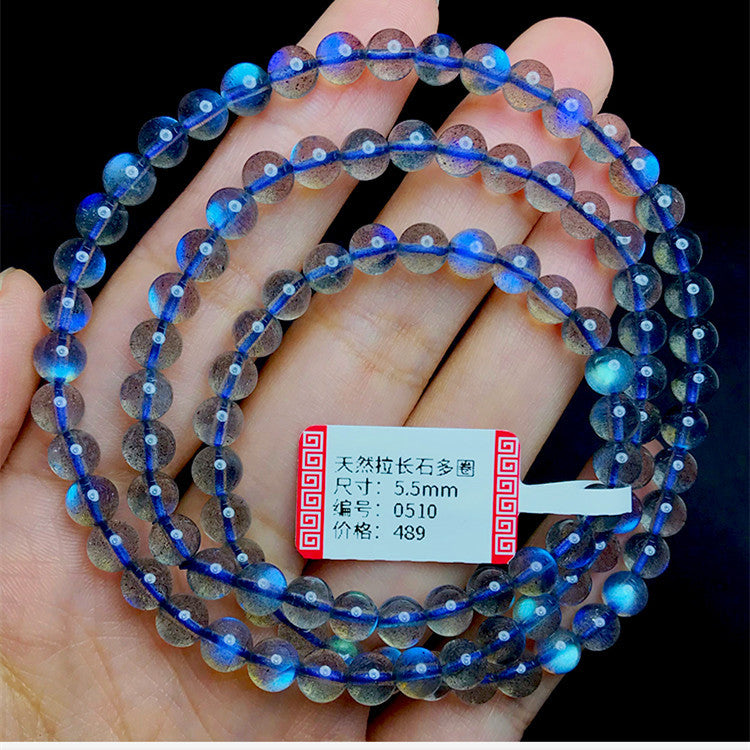 Luxury great quality Moonstone Strong Royal Blue Color Crystal Bracelet