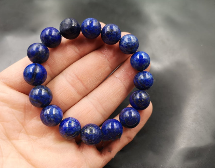 Lapis lazuli bracelet 12mm!Gorgeous!!