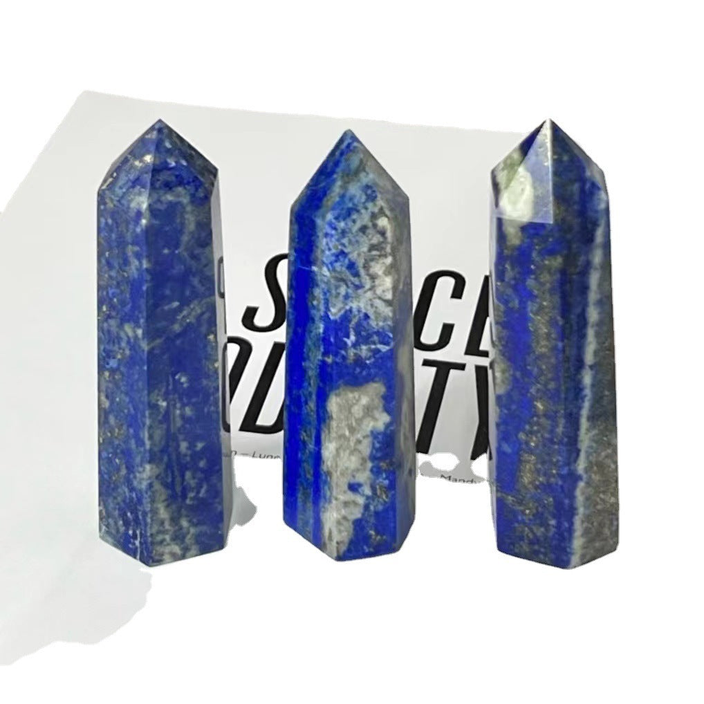 Natural Crystal Column Lapis Lazuli Obelisk