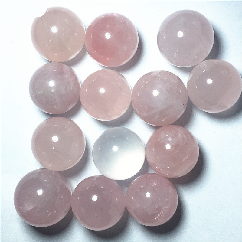 Natural Pink Crystal Sphere's