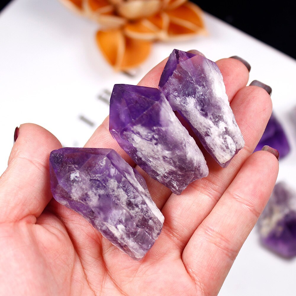 Amethyst Crystal Tooth Pieces