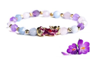 Amethyst Pixiu bracelet