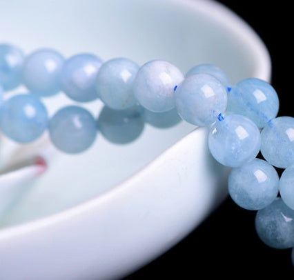 Natural aquamarine loose beads