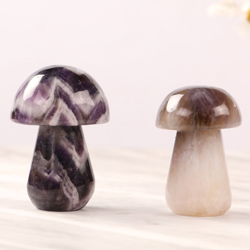 Mushroom Fantasy Amethyst Ornament