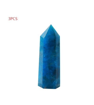 Blue Apatite Point Healing Crystal Stone Tower Reiki Energy