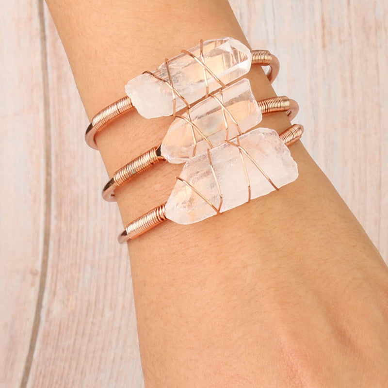 Beautiful Natural Crystal Bracelet!!