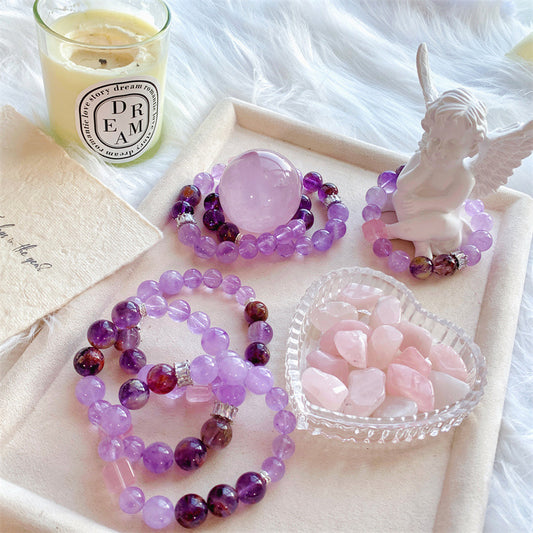 Lavender Amethyst Bracelet Single Circle