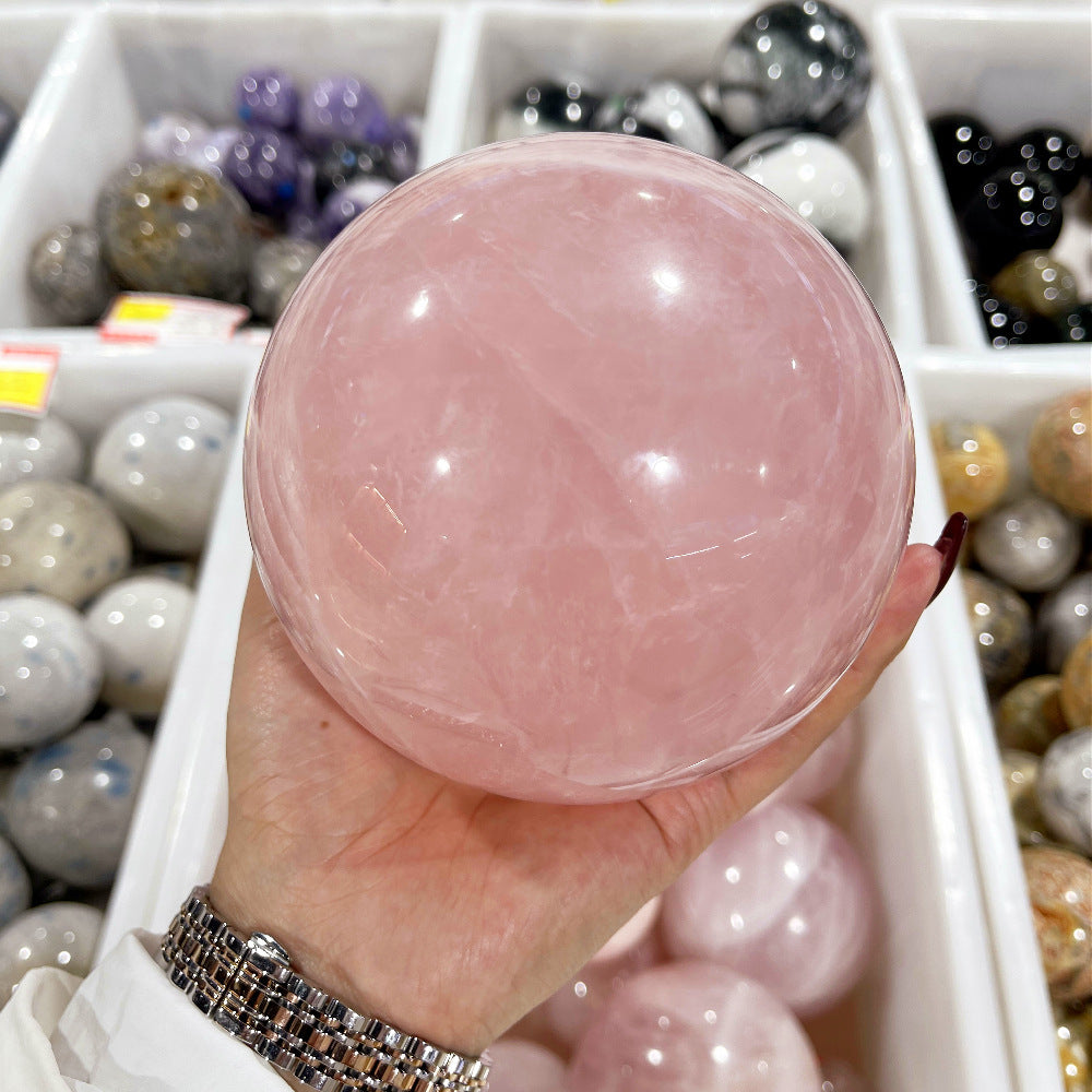 High Grade-Natural Pink Crystal Spheres!Beautiful!!!