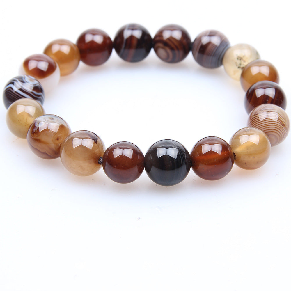 Coffee Agate Natural Gem Bracelet