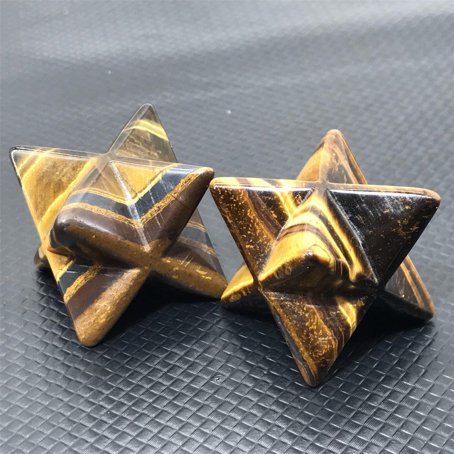 Tiger Eye Stone Merkabah Star