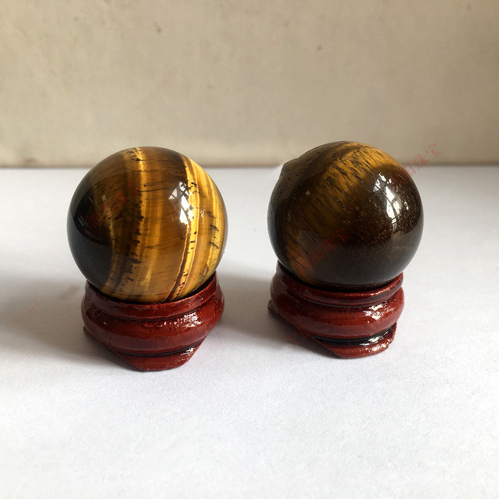 Natural Tiger Eye Crystal Ball Sphere Ornaments