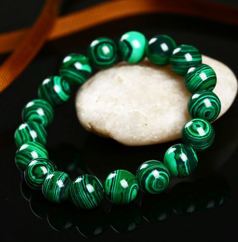 Natural malachite bracelet