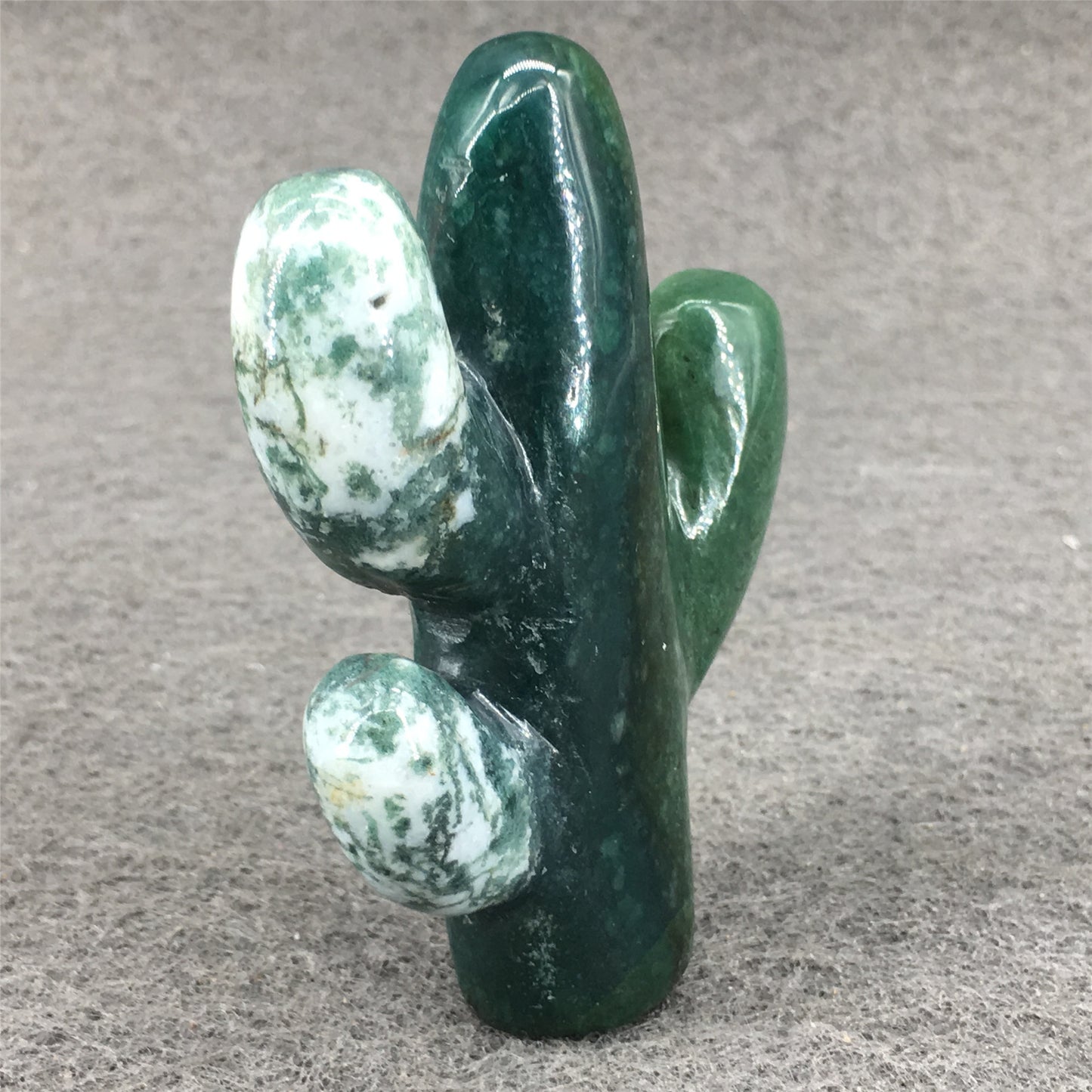 Natural Crystal Aquatic Agate Cactus Figurine