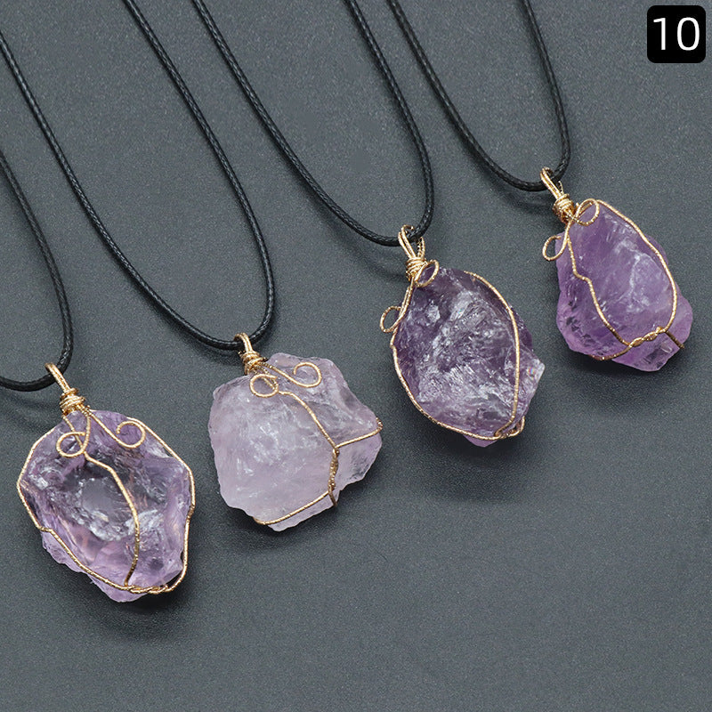 Irregular Shaped Stone Necklace's! Citrine,Amethyst,Aventurine,Fluorite,Red Agate&Many More!!